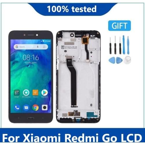 For Xiaomi Redmi Go Lcd Display Touch Screen Replacememt Tested Phone LCD Screen Digitizer Assembly For RedmiGo LCD With Frame