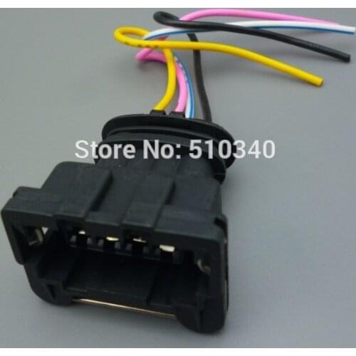 1set 3.5mm female oxygen sensor ignition coils plug connector with wire harness