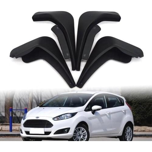 1 Set Car Mud Flaps ABS Mudflaps Splash Guards Front Rear Mudguard Wheel Fenders for Ford Fiesta 09-16 Molded Auto Spare Parts