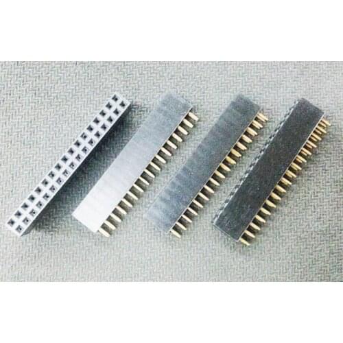 10pcs 0.100" 2.54 mm 2x17 P 34 Pin Female Header Dual Row Pin Header Through Hole Plastic height 8.5 mm PCB Socket 34 Position