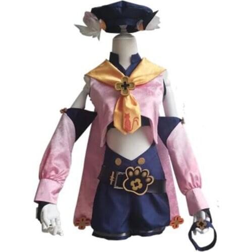 2021 Game Genshin Impact Diona Cosplay Costume Anime Outfits Dress Halloween Carnival Uniforms Women Customize Costumes