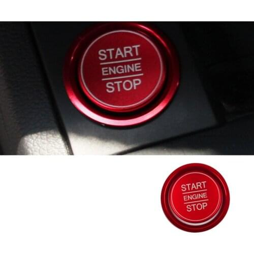 Aluminum Alloy Car Start Stop Engine Switch Button Ring Cover Sticker Decoration For Audi A4L A6L A7 A5 Q5 Q5L Car Styling
