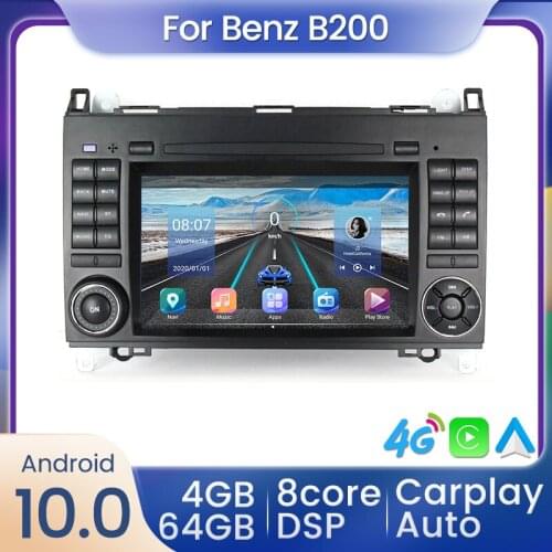 2G 32G Android Auto Car Radio DVD Player For Benz B200 A/B Class W169 W245 GPS Navigation Multimedia Stereo Receiver WIFI OBD2