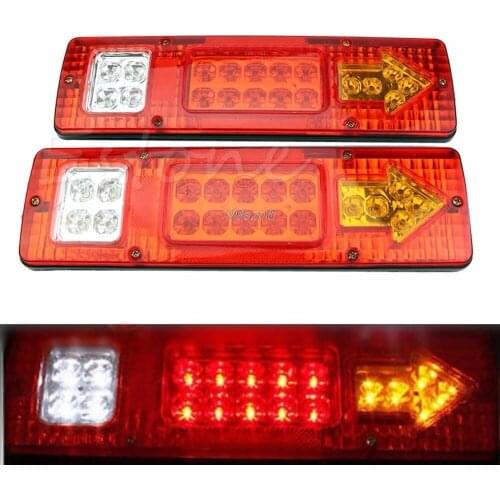 Car Styling 2pcs 19 LED Car Truck Trailer Rear Tail Stop Turn Light Indicator Lamp 12V DropShip Dropshipping