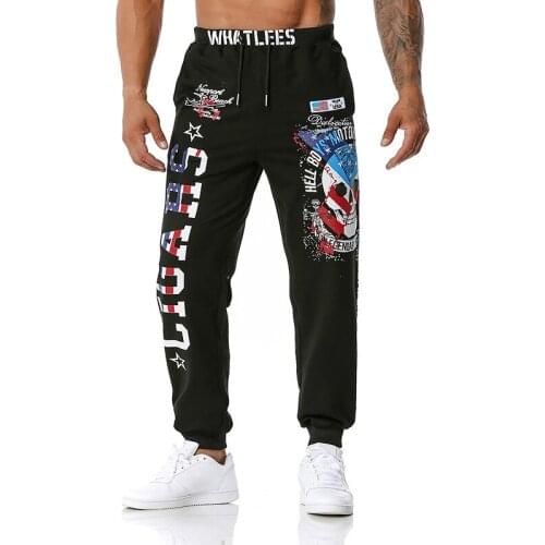 Hip hop Printed Pants Men fashion joggers streetwear sweatpants for men outdoor Fitness basketball Casual trousers men