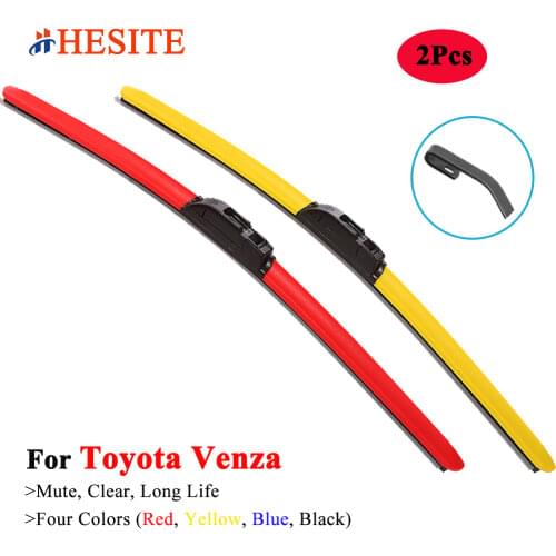 HESITE Colorful Windshield Wiper Blades For Toyota Venza AWD SUV Hybrid EV LE XLE 2009 2010 2013 2015 2016 2019 2020 2021 Models