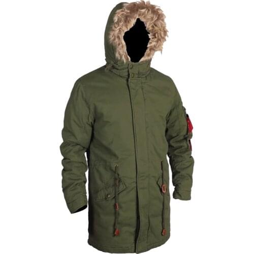 DAFEILI Men's Parkas With Fur