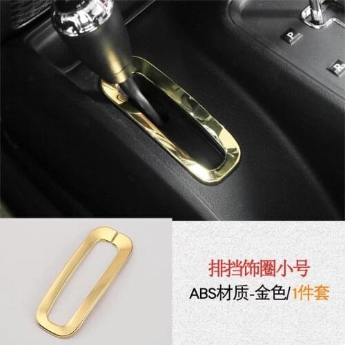 For Jeep Wrangler 2007-2016 1PC ABS Chrome Car Gear Shift Knob Sticker Panel Frame Head Cover Trim Car Styling Accessories