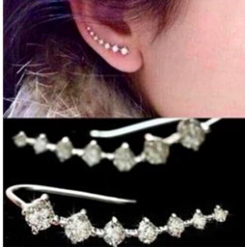 European And American Fashion Korean Version Of High-End 7 Rhinestone Earrings For You From The Stars, Ladies Jewelry