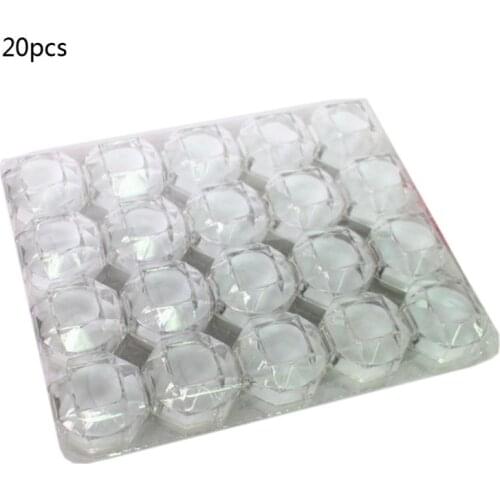 K3ND 20Pcs Ring Earring Box Acrylic Transparent Wedding Jewelry Organizer Gift Box Stud Clear Travel Portable Jewelry Box