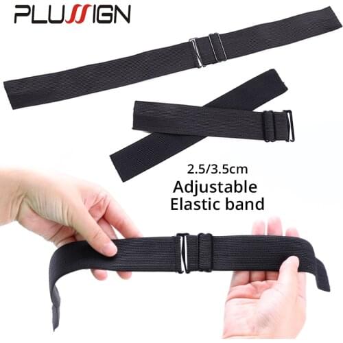 Black Color Wide Elastic Bands For Wig Making Satin Elastic Band Wig Band 1.5/2.5/3.5/4Cm Width For Choose Top Quality