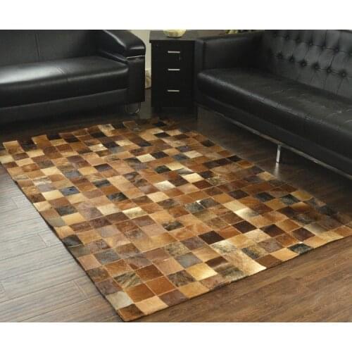 Fashionable art carpet 100% natural genuine cowhide leather baby changing mat