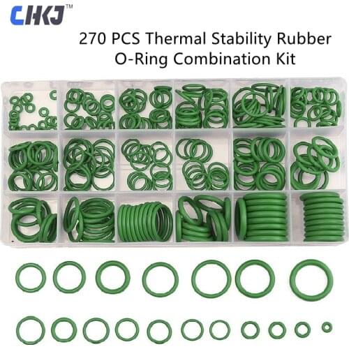 CHKJ 270 PCS 18 Sizes High Temperature One Case Rubber O Ring Kit Metric O-Ring Seals Set Nitrile Rubber