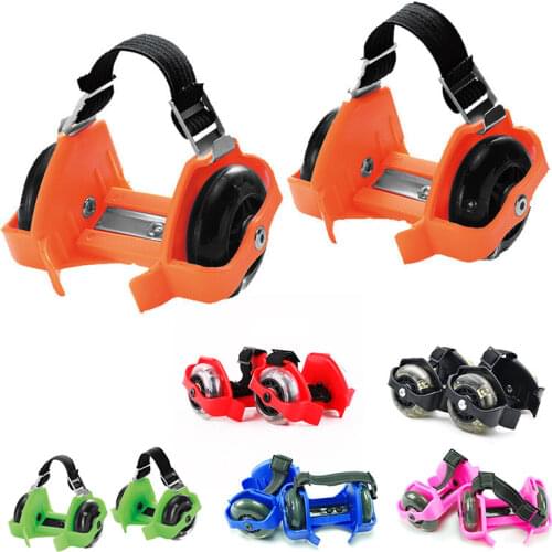 Luminous Light Up Quad Roller Skate Wheels Flashing Roller Skating Shoes Small Whirlwind Pulley PU Wheel Childrens Outdoor