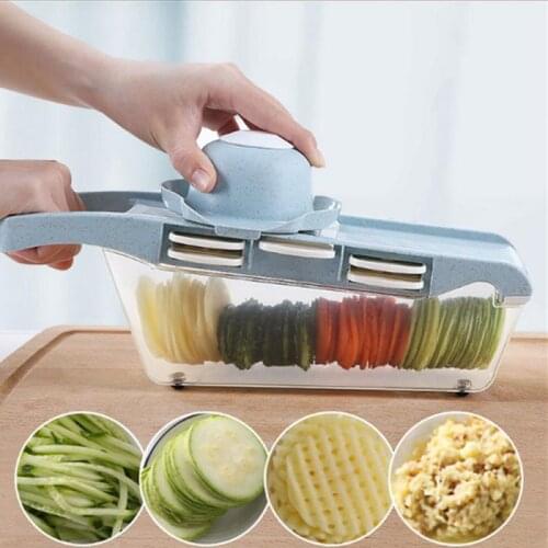 Mandoline Slicer Vegetable Slicer Potato Peeler Carrot Onion Grater With Strainer Vegetable Cutter 6 In 1 Kitchen Accessories