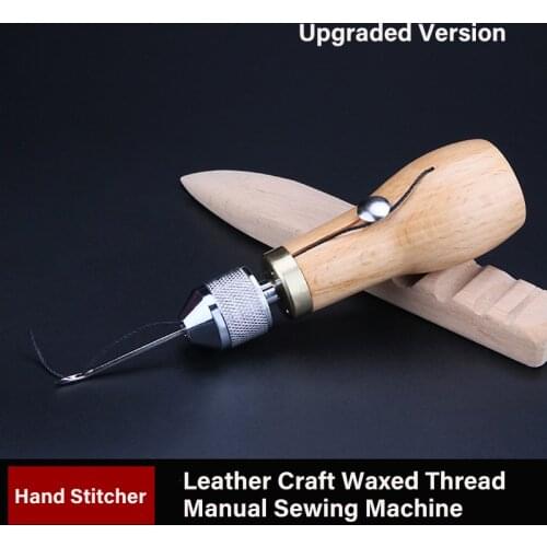 DIY Hand Sewing Machine Waxed Thread for Leather Leather Sewing Tool Leather Craft Edge Stitching Belt Strips Shoemaker Tools