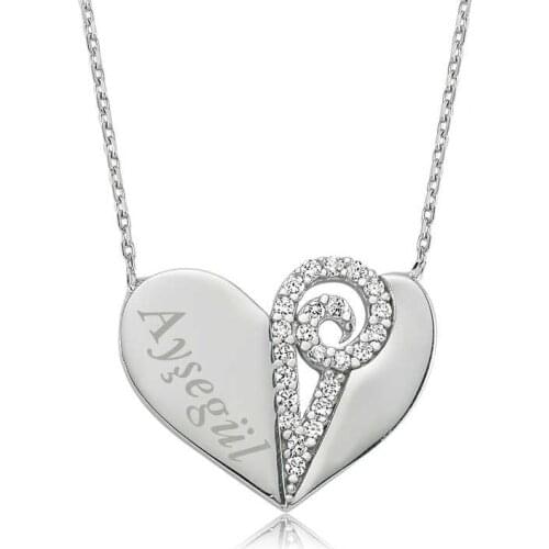 Silver Named Heart Lady Necklace