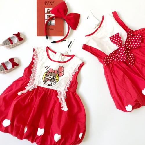 Tonytaobaby New Style Summer Western Style Cute GIRLS Bubble Hem Dress Childrenswear Girls Dress