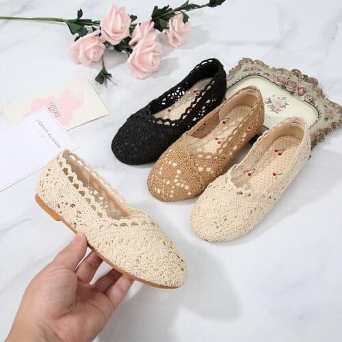 Shoes Girls Cut-Outs Breathable Cotton and Linen Fabric Brief Casual Non-Slip Hollow Cave Sandals Kids Solid Summer Child Shoes