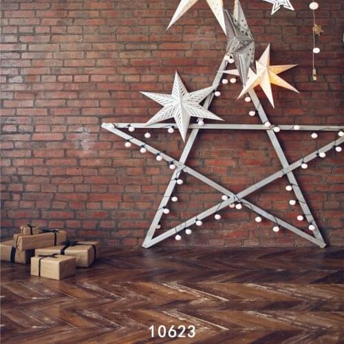 Background for Photos Star Light Party Wooden Computer Printed Vinyl Photography Backdrop Photocall for Weddings Children Baby
