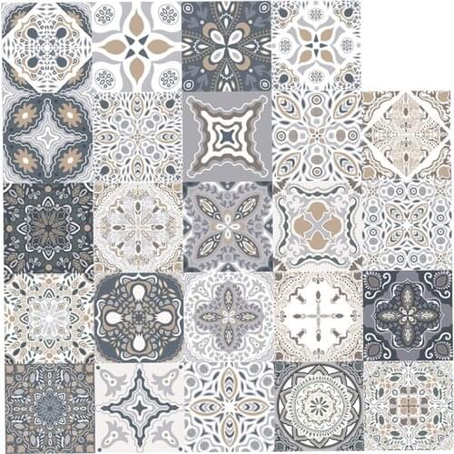 Water-proof Wall Stickers Self Adhesive Dirt-proof Wall Decals Desk Wardrobe Sticker for Bathroom Kitchen Light Film 10cm x 10cm