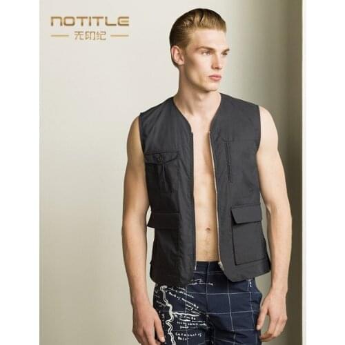 Мужские жилеты с карманами ZHQUNHUU China At AliExpress