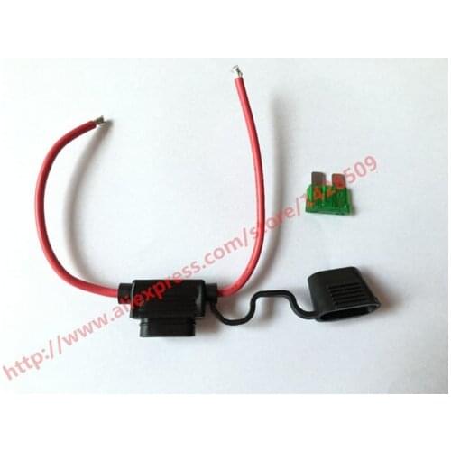 10 Pcs Medium Car Refit Water-resistant automotive Fuse Holder blade with Cover Inline 14 AWG auto fuse holders