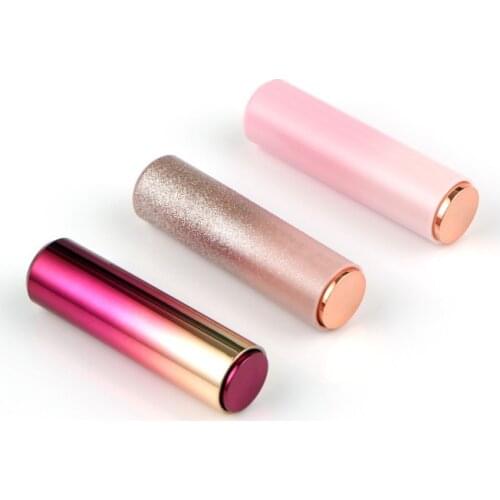 12.1mm Round Pressed Design Cosmetic Empty Lipstick Tube, Beauty Makeup Lip Rouge Filling Container F1308