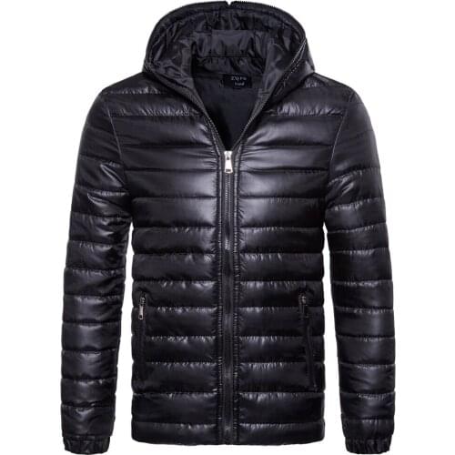 2021 foreign trade autumn new style mens cotton-padded jacket jacket hooded cotton-padded jacket mens cotton-padded jacket dow