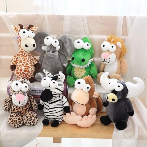28cm lovely soft plush b ig eyes animal series, sleeping doll, girl, stuffed toy, birthday gift
