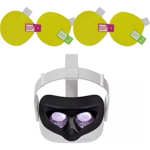 4Pcs/Set Anti-scratch VR Lens Protector Protective Film for Oculus Quest 1 2/Rift S VR Glasses Accessories