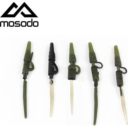 Mosodo Carp Fishing Accessories Lead Clip Quick Change Swivel Tail Rubber Anti Tangle Sleeves for Carp Rigs Fishing Tackle