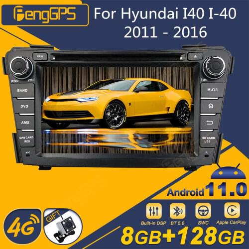 Android 10.0 CD DVD Player For Hyundai I40 I-40 2011-2016 Multimedia Headunit Auto Stereo GPS Navigation Radio Carplay FM AM DSP