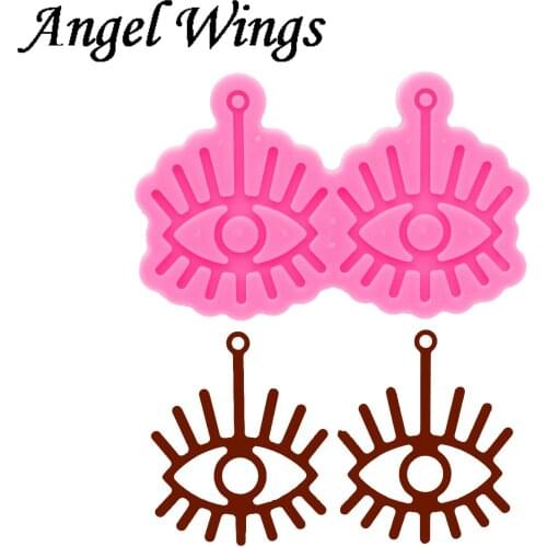 Shiny Resin Eye Earring Mould, Silicone Keychain, Molds, Epoxy Mold DIY Jewelry, Not sticky DY0733