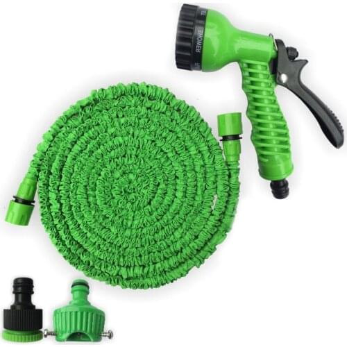 Household Garden Hose Expandable Magic Flexible Water Hose EU Plastic Hoses Pipe With Spray Gun To Watering Car Washing Gun