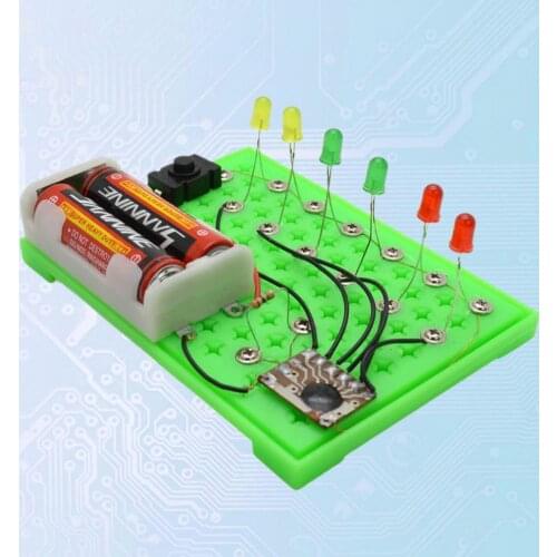 Flash Lamp Easy to Assembly Students Supplies ABS Electronic Kit Flash Lamp for Student