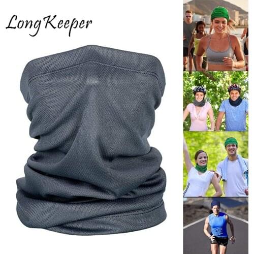 LongKeeper Beanies Cap Scarf Sport Headscarf Men Women Breathable Soft Casual Cotton Caps Turban Hats Elastic Beanie Hat