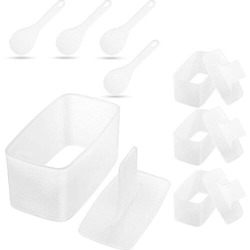 Mold Sushi Making Kit with Small Rice Paddle Sushi Mold Rice Ball Maker for Home Restaurant