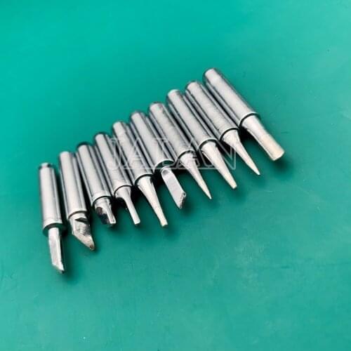 10pcs 900M-T Series soldering Iron Tips with various shapes Head Bit Welding Tips for BGA Soldering Rework Station Repair Tools
