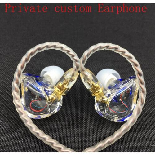 HIFI Private Custom Made1DD and 1BA Dynami Drivers Headset Noise Earphone For shure mmcx SE215 Single crystal copper Cable