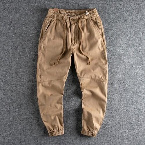 2021 new arrival Woven twill corset casual pants mens high quality cutting trend European and American youth pants 251
