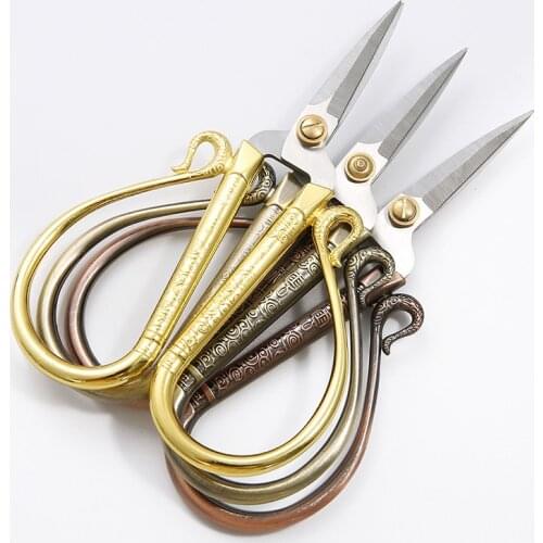 Durable Stainless Steel Retro Tailor Scissor Crane Shape Sewing Small Embroidery Craft CrossStitch Scissors DIY Home Tools