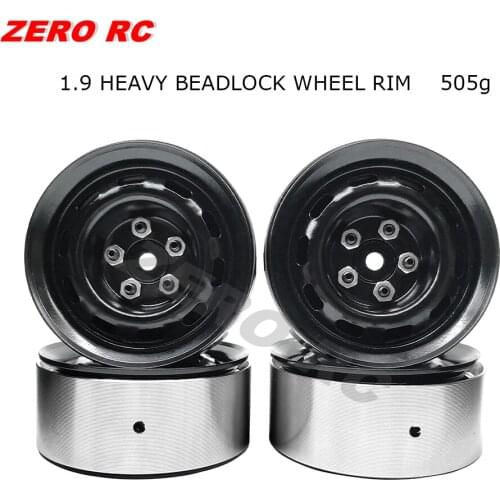 RC 1/10 TRUCK ALLOY 1.9 beadlock Wheel Rim Set For 1/10 Axial SCX10 D90 TRX-4 JEEP 90046 90047