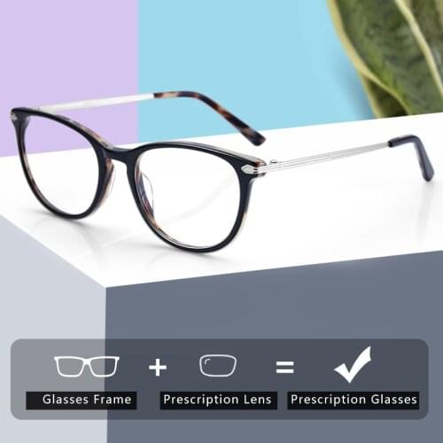 ZENOTTIC Retro Cat Eye Prescription Glasses Women Optical Myopia Eyeglasses Female Photochromic Anti Blue Light Spectacles Frame