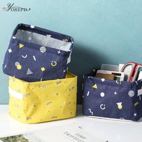 OYOREFD Portable Foldable Desk Organizer Waterproof Desktop Sundries Storage Basket Makeup Jewelry Toy Finishing Organizer