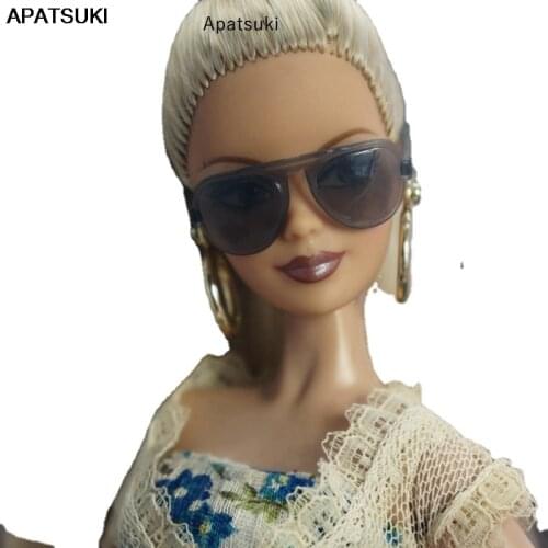 Transparent Grey Frame Plastic Glasses For Barbie Doll Sunglasses Eyeglasses For Ken Boy Dolls Toys Dollhouse Accessories 1/6