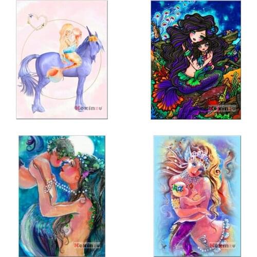 Full 5D DIY Diamond Painting Kit Mother and child Rhinestones Diamond Embroidery Cross Stitch Mosaic Sale Home Decor Gift A04678
