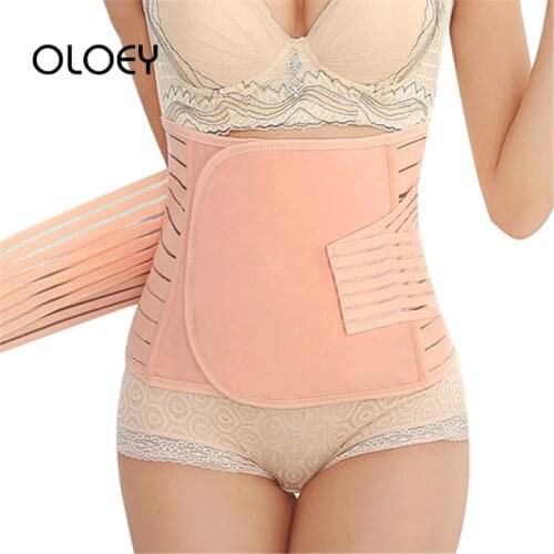 OLOEY Postpartum Belly Band Pregnancy Belt Maternity Abdominal Recovery Breathable Bandage Shapewear Corset Slim Modeling Girdle