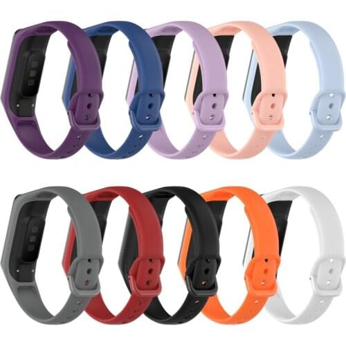 2021 New Silicone Strap For Samsung Galaxy Fit2 R220 Smart Bracelet Replacement Sport Watchband Wristband Accessories Belts
