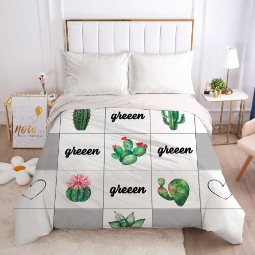 Luxury Duvet cover Quilt/Blanket/Comfortable Case Single Double Queen King Bedding 140x200 240x220 240x260 nodic Plaid green